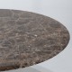 140 x 80 cm Table Tulip Marbre Emperador ovale