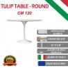 120 cm Tavolo Tulip Marbre Cristallin ronde
