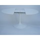 120 cm Table Tulip extensible Laminé Liquid ronde