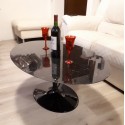 120 x 75 cm Table basse Tulip Ovale