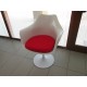 Petit fauteuil Tulip Coussin en cuir