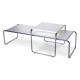 Table basse Laccio Marcel Breuer laminé