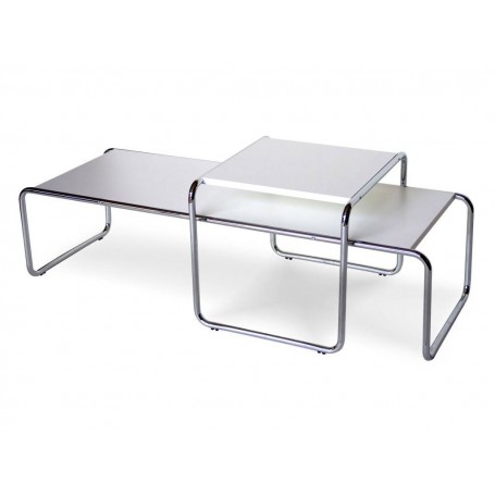 Table basse Laccio Marcel Breuer laminé