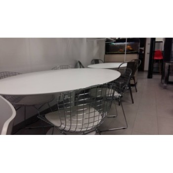 Tulip Table Oval Laminate 244x137 cm