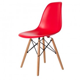DSW Stoel Charles Eames Rood