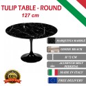127 cm Table Tulip Marbre Marquinia ronde