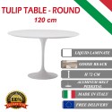 120 cm Tavolo Tulip Laminato Liquido rotondo