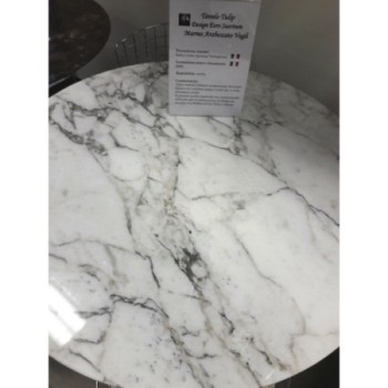 Tulip Table Oval Arabescato Vagli Marble 219x121 cm