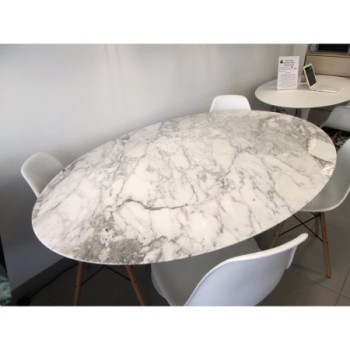 Tulip Table Oval Arabescato Vagli Marble 235x121 cm