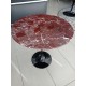 140 x 80 cm oval Tulip table - Ruby red marble