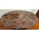 140 x 80 cm oval Tulip table - Ruby red marble