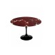 100 cm round Tulip table - Ruby red marble marble