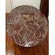 100 cm round Tulip table - Ruby red marble marble