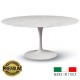 Carrara marble Tulip table cm 169x111 + 6 Tulip chairs