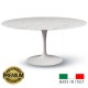 Mesa Tulip marmol Carrara 169x111 cm + 6 sillas Tulip