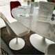 Carrara marble Tulip table cm 169x111 + 6 Tulip chairs