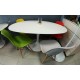 Mesa Tulip Laminado ovalada 160x85 cm + 6 sillas DSW