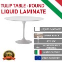 Tavolo Tulip Laminato Liquido rotondo