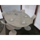 Table Tulip Marbre Carrara ronde