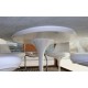 Table Tulip Marbre  Carrara ovale