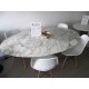 Oval Tulip table - Arabescato Vagli marble