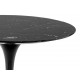 Oval Tulip table - Black Marquinia marble