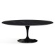 Oval Tulip table - Black Marquinia marble