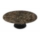 Oval Tulip table - Emperador Dark marble