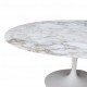 Round Tulip table - Gold Calacatta marble