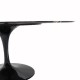 Oval Tulip table - Black Guinea marble