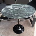 Mesa Tulipán Ovalada Mármol Verde Alpi 169x111 cm