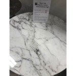 Table Tulipe Ronde Marbre Arabescato Vagli 90 cm