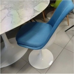 Tavolo Tulipano Rotondo Marmo Arabescato Vagli 90 cm